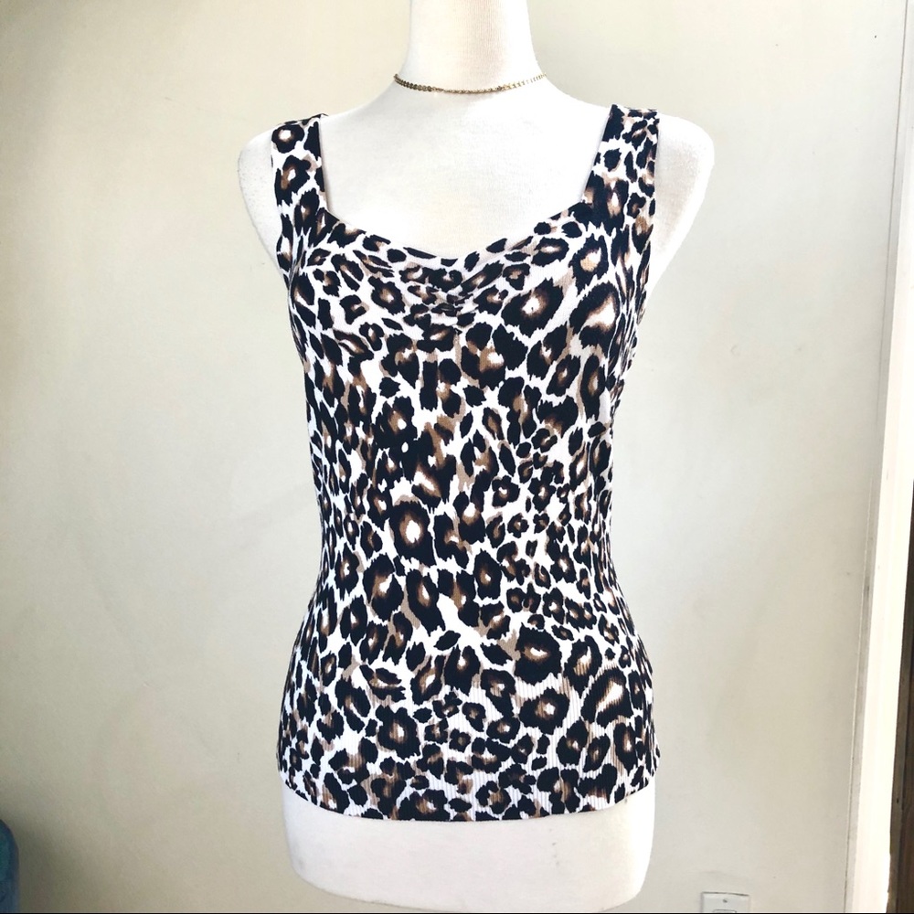 Leopard Print Sweater Top